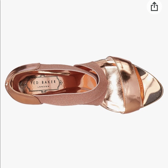 Brand New; Never Worn Ted Baker “Leniya” Rose Gold Shoes. Size 9.5. - Picture 6 of 7